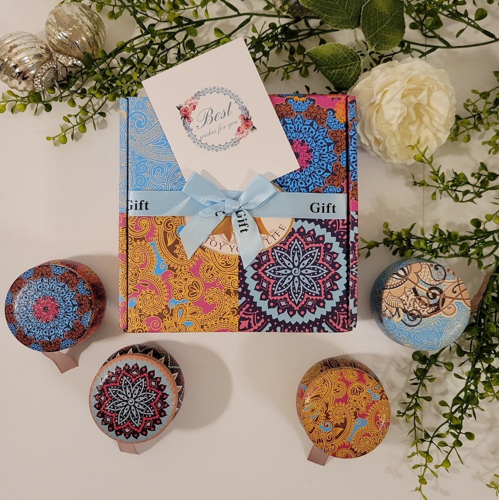 Scented candle gift set, soy wax candle gift set of 4 scents 4.4oz